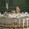 Скатерть круглая "золотая курочка" 220см, 100% хлопок, твил с пропиткой Lefard (850-767-29)