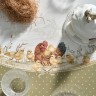 Скатерть круглая "золотая курочка" 220см, 100% хлопок, твил с пропиткой Lefard (850-767-29)