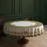 Скатерть круглая "золотая курочка" 220см, 100% хлопок, твил с пропиткой Lefard (850-767-29)
