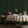 Скатерть круглая "золотая курочка" 220см, 100% хлопок, твил с пропиткой Lefard (850-767-29)