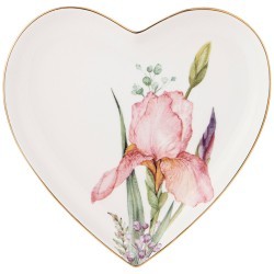 Тарелка в форме сердца "Ирисы", 15 см - TT-00008757