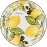 Тарелка закусочная agness "лемон три" 21*21*3 см Agness (358-1557)