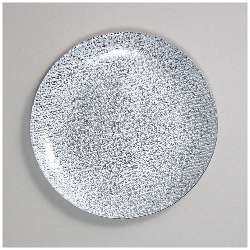 Тарелка закусочная "shine silver" 21 см мал уп.-4шт мин.партия Lefard (338-101)