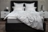 Комплект постельного белья  с вышивкой Арктик, серый, Двуспальный евро (200*220) (TT-00013754)