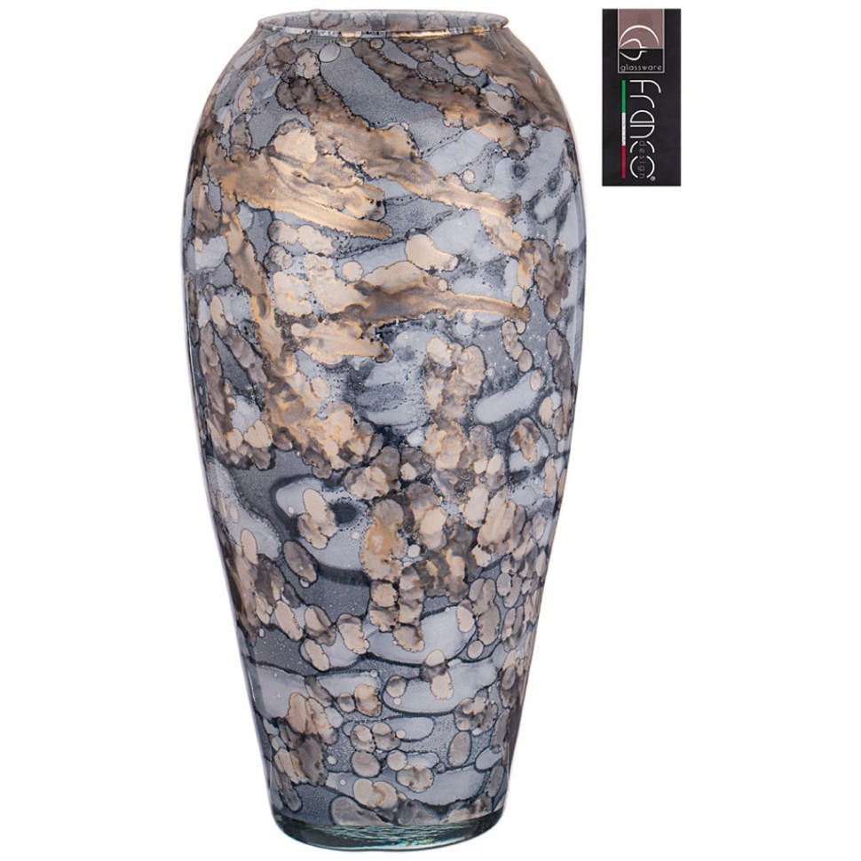 Ваза fidelis "aurora" black высота 37см FRANCO (316-1759)