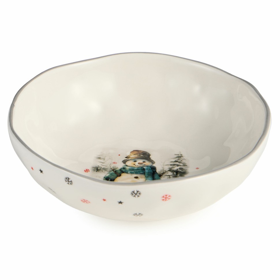 Салатник agness "с новым годом!" 17*5,7 см Agness (358-2322)