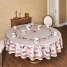 Скатерть круглая "passage" 220см ,капучино,100%хлопок,твил,пропитка Lefard (850-760-26)