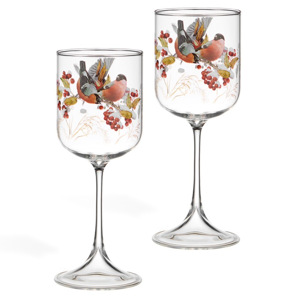 Набор бокалов из 2-х шт. "снегири" 450 мл Lefard (887-474)