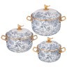 Набор кастрюль lefard эмалированных серия royal garden, 6пр. 2,1л, 2,8л и 3,8л Lefard (950-778)