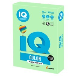 Бумага цветная для принтера IQ Color А3, 80 г/м2, 500 листов, зеленая, MG28 (65433)
