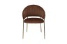 Стул обеденный велюр коричневый 59*56*81см (TT-00013161)
