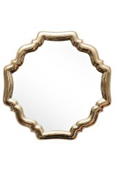 Зеркало настенное в металл. раме  цвет золото 60*60*3,5см - TT-00008974