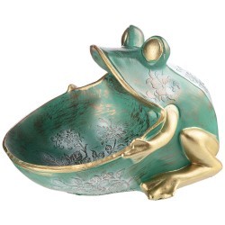 Шкатулка декоративная для мелочей "лягушка" 26*18 см цвет: зеленый Lefard (169-239)