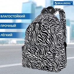 Рюкзак Brauberg сити-формат Zebra 20 литров 41х32х14 см 271680 (1) (88973)