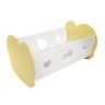 Кроватка-люлька для кукол, цвет: нежно-желтый (PFD120-35)