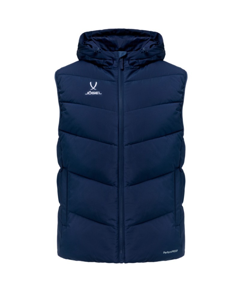 Жилет утепленный c капюшоном JOGEL ESSENTIAL PerFormPROOF Padded Hooded Vest, темно-синий, детский (2126150)