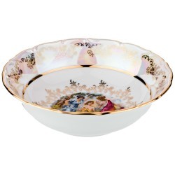 Глубокая суповая тарелка "мадонна" диаметр 16 см. высота=5 см. без упаковки Elisabeth Bohemia Original (662-692)