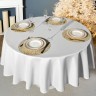 Скатерть  d190 cm круглая, "феерия. серебро", цвет: белый, tm lefard, полиэстер 100% Lefard (986-004-25)