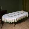 Скатерть  овальная  "sense" ,180х300см ,зеленый,100%хлопок ,твил Lefard (850-753-42)