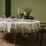 Скатерть  овальная  "sense" ,180х300см ,зеленый,100%хлопок ,твил Lefard (850-753-42)