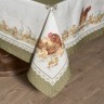 Скатерть "золотая курочка" 160х220см, 100% хлопок, твил с пропиткой Lefard (850-767-21)