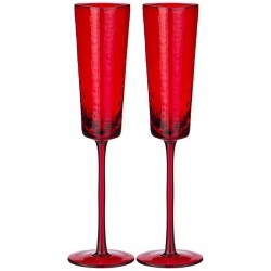 Набор бокалов для шампанского из 2-х штук "rocky red" 180мл Lefard (887-422)