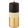 Свеча декоративная столбик  "магический блеск" black диаметр 6 см высота 15 см Adpal (348-819)