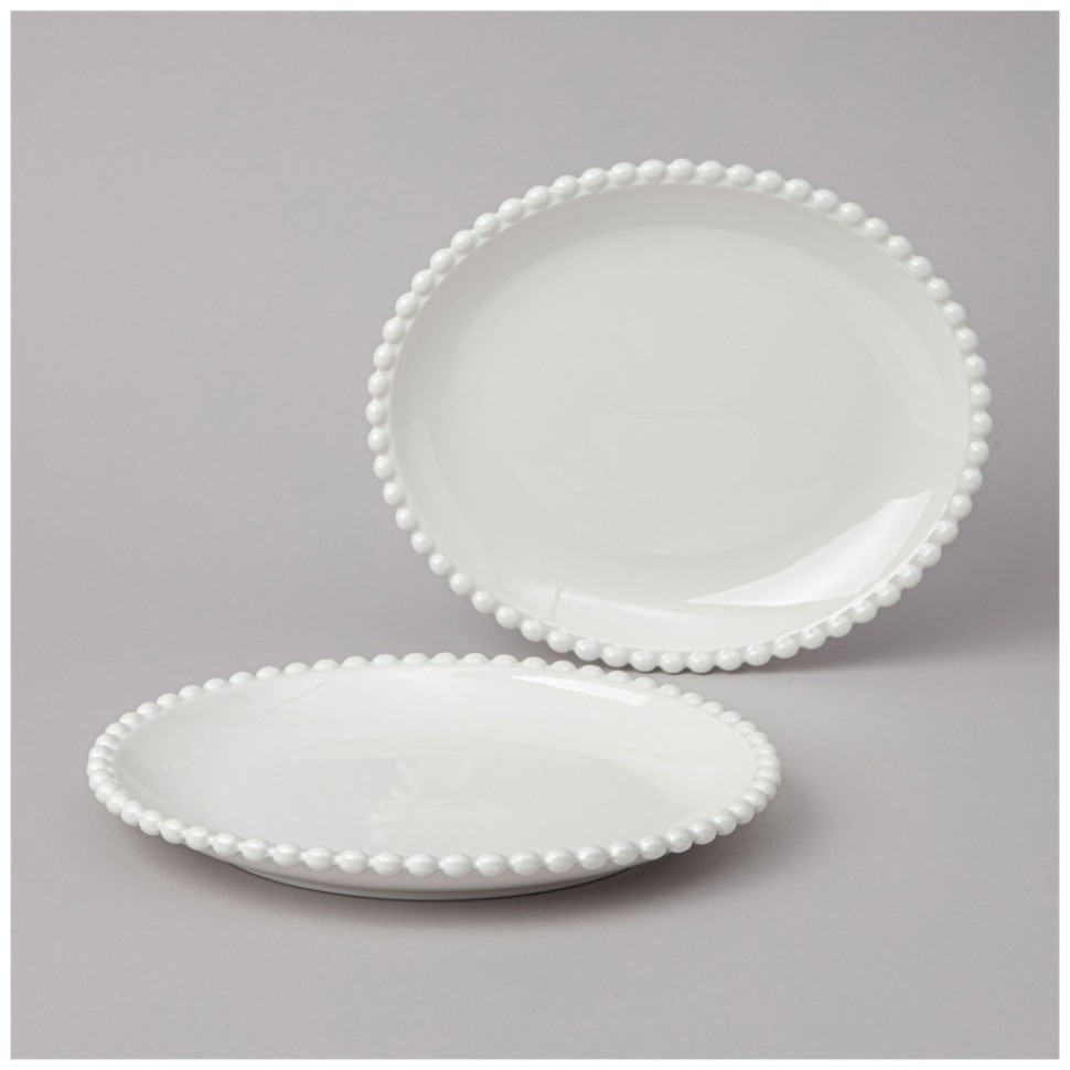 Набор тарелок овальных lefard "pearl" 2 шт. 23*19,5*3 см Lefard (761-108)