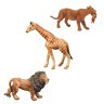 Набор фигурок животных серии "Мир диких животных": львица, лев, жираф (набор из 3 фигурок) (MM211-242)