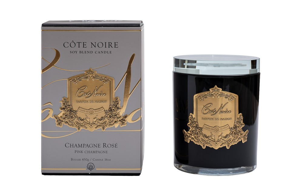 Свеча ароматическая Pink Champagne в стакане в упаковке 450 гр. (TT-00014721)