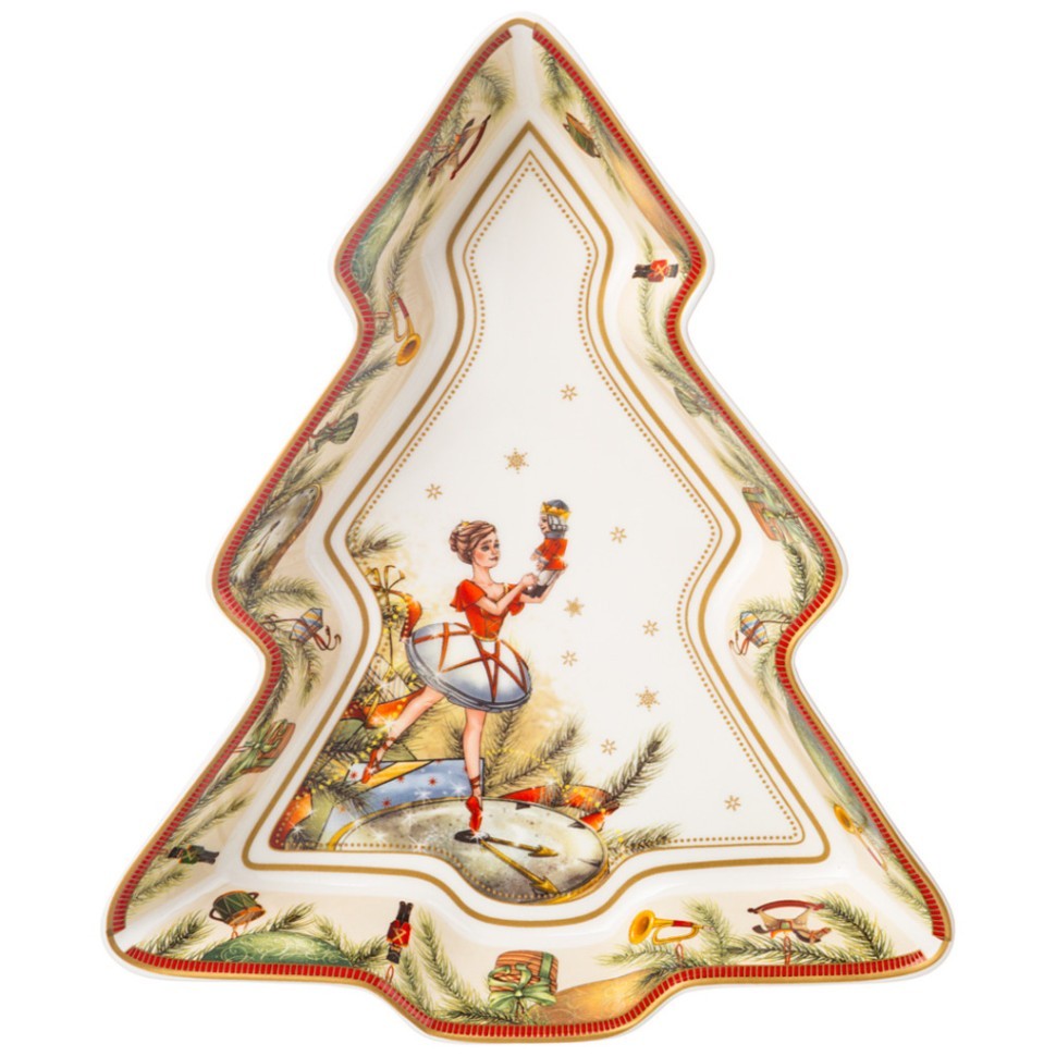 Блюдо-елка lefard "щелкунчик" 25*21*4 см Lefard (85-1925)