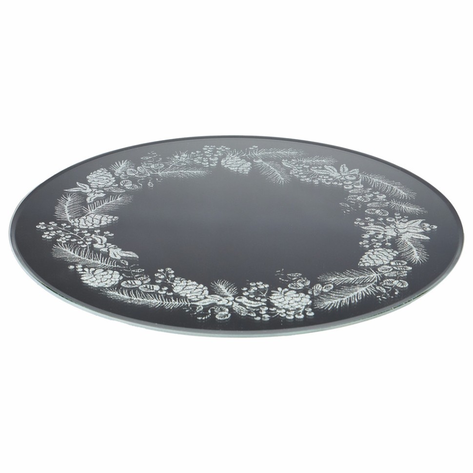 Тортовница вращающаяся "silver mirror" 30 см Agness (357-260)