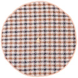 Полотенце круглое кухонное d75см "кантри", 100% хлопок, коричневый, SANTALINO (850-460-47)