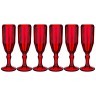 Набор бокалов для шампанского "рока" 6шт. серия "muza color" 180 мл высота=20 см. Lefard (694-022)