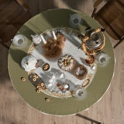 Скатерть круглая "золотая курочка" 185см, 100% хлопок, твил с пропиткой Lefard (850-767-28) Скатерть круглая "золотая курочка" 185см, 100% хлопок, твил с пропиткой Lefard (850-767-28)