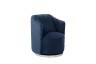 Кресло вращающееся, велюр темно-синий  73*72*82см - TT-00002008
