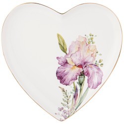 Тарелка в форме сердца "Ирисы", 21,5 см - TT-00008758