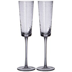 Набор бокалов для шампанского из 2-х штук "rocky grey" 180мл Lefard (887-421)