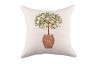 Декоративная подушка 45*45 см"дерево", вышивка,лен SANTALINO (703-691-10)
