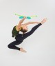Булавы для художественной гимнастики Exam, 40,5 см, аквамарин/лайм (783246)