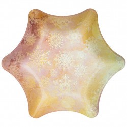 Салатник"звезда"25*25*2,8 см коллекция "новогодний калейдоскоп" Lefard (198-208)