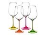 Набор бокалов для вина из 4 шт. "neon" 350 мл. высота=22 см. Bohemia Crystal (674-295)
