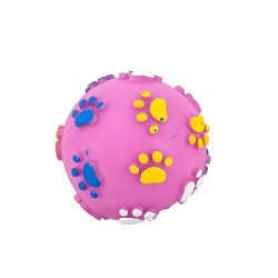 Игрушка для собаки мяч резиновый Каскад Лапки 6 см (83336)