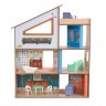 Деревянный кукольный домик "Хазэл", с мебелью 11 предметов в наборе, для кукол 17 см (65990_KE)