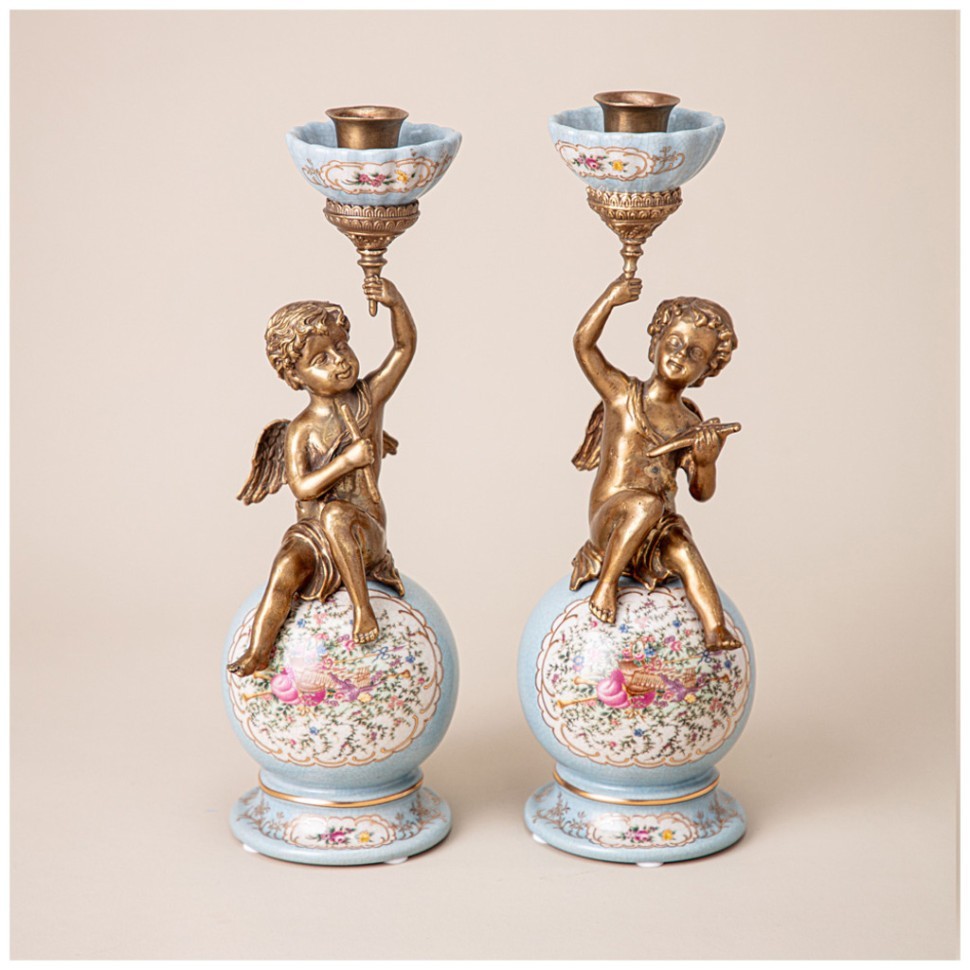 Набор подсвечников из 2-х шт. диаметр=10,5 см высота=32 см Lefard (469-365)