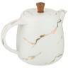 Чайник заварочный коллекция "золотой мрамор" цвет: white 850 mл Lefard (412-151)