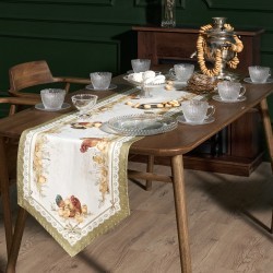 Дорожка "золотая курочка" 45х300см, 100% хлопок, твил Lefard (850-767-32)