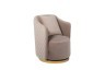 Кресло вращающееся велюр жемчужно-серый 73*72*82см - TT-00002007