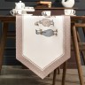 Дорожка на стол "family farm", 45х300см, капучино, 100% хлопок,твил Lefard (850-749-32)