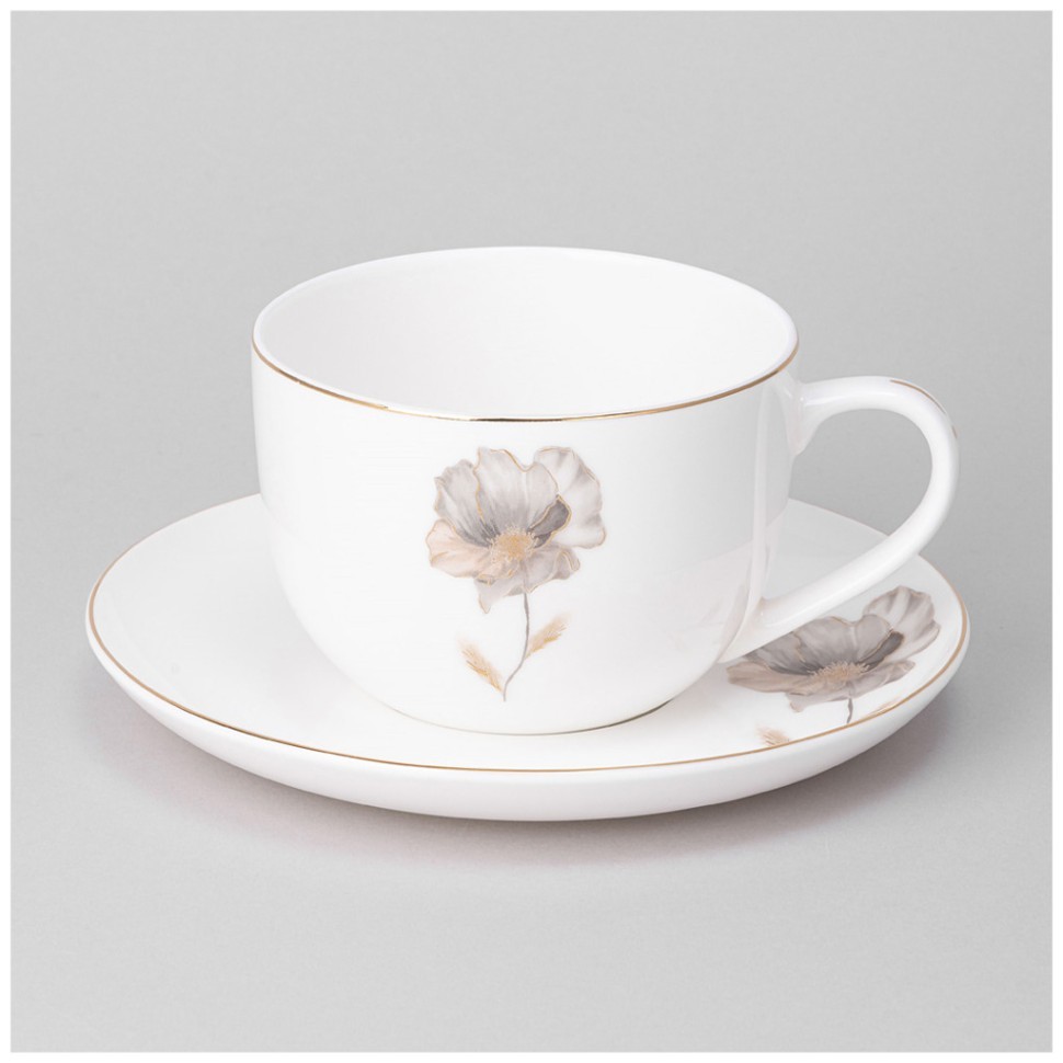 Чайная пара lefard "inspiration" золотой цветок 380 мл Lefard (422-126)